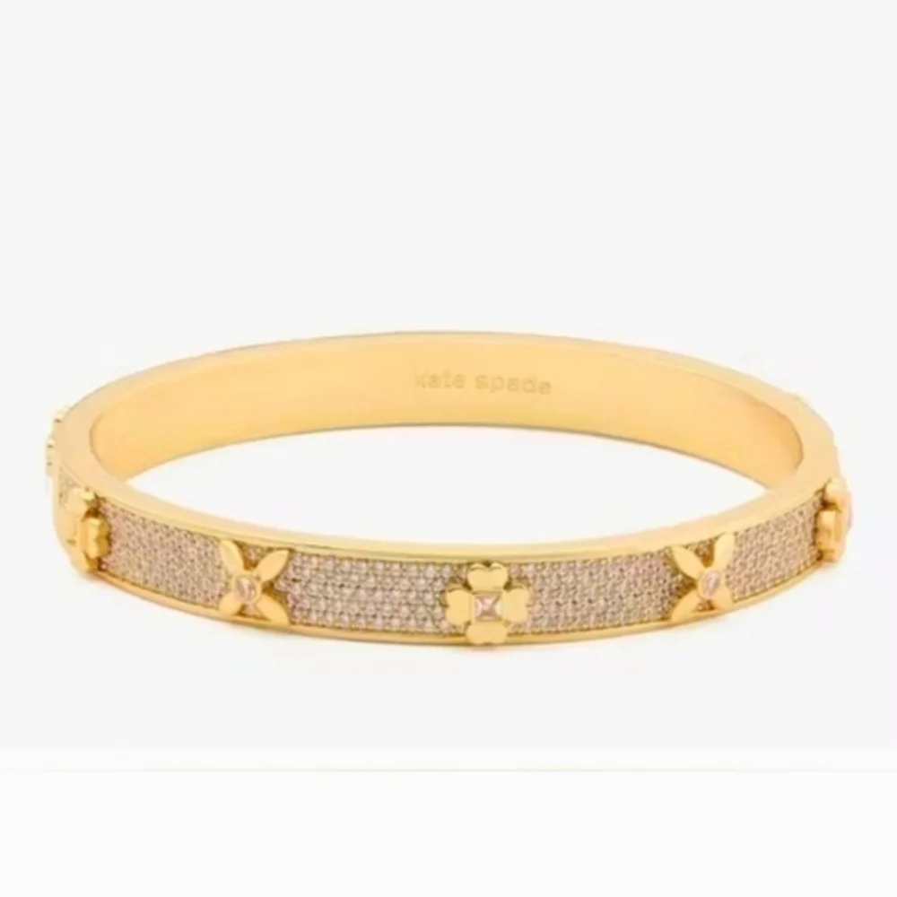 Kate Spade Heritage Bloom Hinged Bangle - Picture 3 of 10